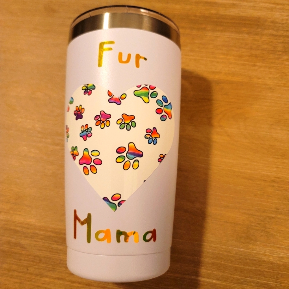 20 oz Tumbler- Handmade Fur Mama